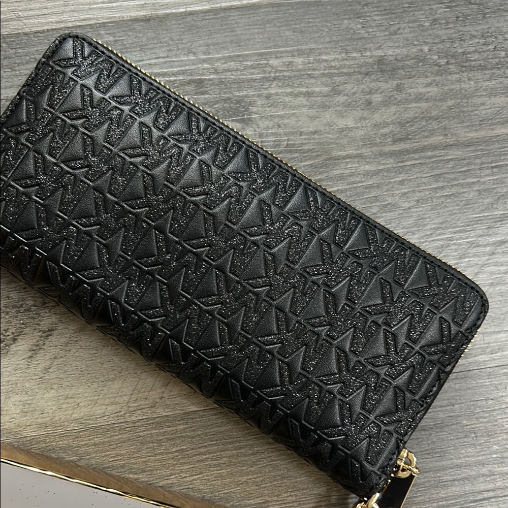 Michael Kors Black Wristlet with Gold Accents - Picture 5 of 8